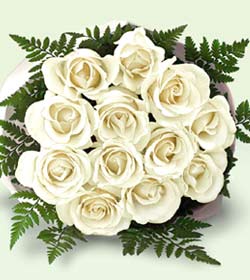 �i�ek�i Temelli ankara �i�ek sat���  12 adet beyaz g�l buket