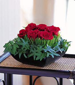 Temelli ankara �i�ek ma�azas� , �i�ek�i adresleri  10 adet kare mika yada cam vazoda g�l tanzim