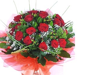 Temelli ankara �nternetten �i�ek sipari�i  10 adet kirmizi g�l buket tanzim
