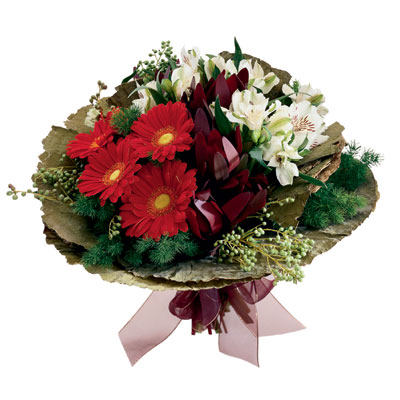 Temelli ankara �i�ek sipari�i �i�ek g�nderme  gerbera ve mevsim demeti