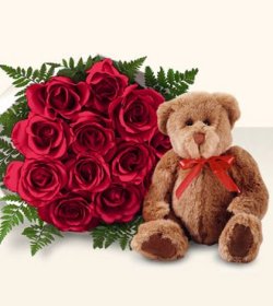 9 adet g�l ve oyuncak Temelli anneler g�n� �i�ek yolla 