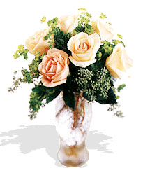Temelli ankara �i�ek ma�azas� , �i�ek�i adresleri  6 adet sari g�l ve cam vazo