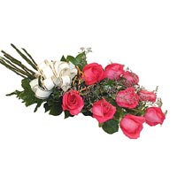 9 adet pembe renkte g�l  Ankara Temelli �i�ek sat��� online �i�ek�i , �i�ek sipari�i 