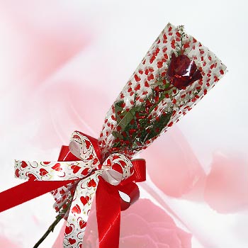 tek bir adet g�l seffafta  �i�ek�i Temelli �i�ek servisi , �i�ek�i adresleri 