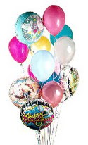 Ankara Temelli �i�ek yolla , �i�ek g�nder , �i�ek�i   g�rsel kaliteli 17 u�an balon buketi tanzimleri