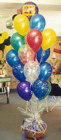 Ankara Temelli �i�ek yolla  sepet i�erisinde �ikolata ve 21 adet balon