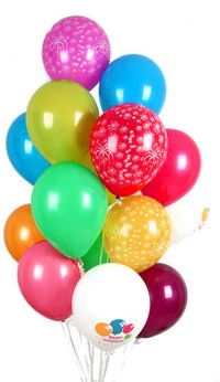 Temelli �i�ek online �i�ek sipari�i  30 adet u�an balon buketi demeti renkli