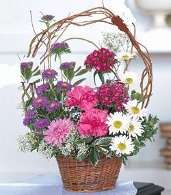 G�rsel kir �i�egi sepeti mis kokulu Temelli ankara �i�ek ma�azas� , �i�ek�i adresleri 