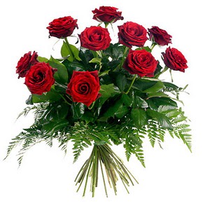 Ankara Temelli cicekciler , cicek siparisi  10 adet k�rm�z� g�lden buket