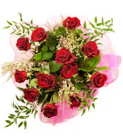 12 adet k�rm�z� g�l buketi Temelli ankara �i�ek sipari�i �i�ek g�nderme 