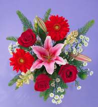 Temelli Ankara hediye sevgilime hediye �i�ek  Gerbera g�l ve lilyum buketi