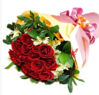 12 adet k�rm�z� g�l ve papatyalar ankara �i�ek yolla Temelli �i�ek�i telefonlar� 
