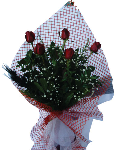 �i�ek�i Temelli �i�ek servisi , �i�ek�i adresleri  5 adet kirmizi g�llerden buket