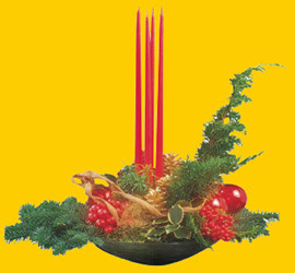 Temelli �i�ek�i ma�azas�  Yilbasi i�in �zel bir tanzim