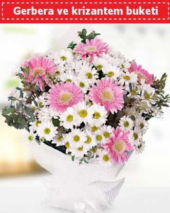 Papatya ve Gerbera Buketi Temelli anneler g�n� �i�ek yolla 