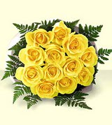Temelli �i�ek g�nderme sitemiz g�venlidir  12 adet sarig�l kalite buket