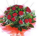 Temelli ankara �nternetten �i�ek sipari�i  10 adet kirmizi g�l buket tanzim
