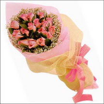 11 adet pembe g�llerden  �i�ek�i Temelli �i�ek servisi , �i�ek�i adresleri 