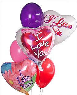 Ankara Temelli kaliteli taze ve ucuz �i�ekler  Sevdiklerinize 17 adet u�an balon demeti yollayin.