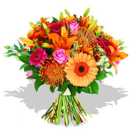 Temelli Ankara �i�ek g�nder uluslararas� �i�ek g�nderme  Karisik kir �i�eklerinden g�rsel demet