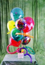 Ankara Temelli �i�ek sipari�i sitesi  karisik g�r�nt�de renkli u�an balon buketi