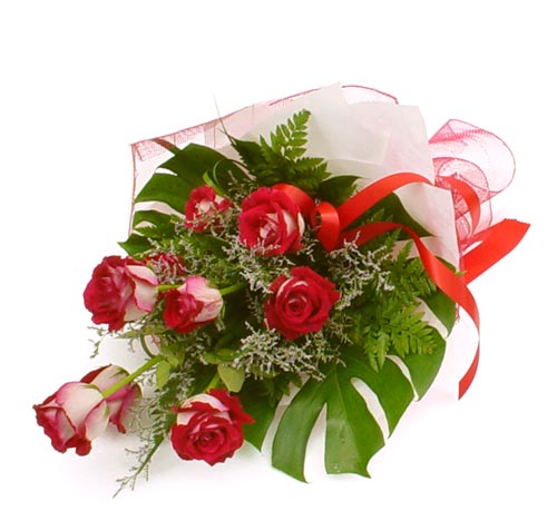 �i�ek g�nder 7 adet kirmizi g�l buketi Temelli �i�ek�i ma�azas� 
