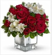 11 adet k�rm�z� g�l ve beyaz k�r �i�ekleri Temelli ankara �i�ek sipari�i �i�ek g�nderme 