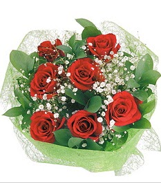 7 adet k�rm�z� g�lden buket tanzim Temelli ankara �nternetten �i�ek sipari�i 