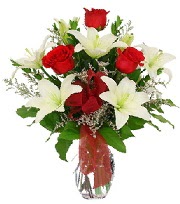 5 adet k�rm�z� g�l ve 1 dal kazablanka Temelli ankara �i�ek ma�azas� , �i�ek�i adresleri 