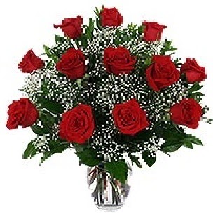 �i�ek�i Temelli �i�ek servisi , �i�ek�i adresleri  12 adet k�rm�z� g�lden vazo tanzimi