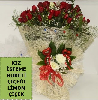 27 adet k�rm�z� g�lden k�z isteme buketi Ankara Temelli 14 �ubat sevgililer g�n� �i�ek 