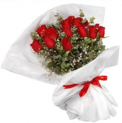 9 adet k�rm�z� g�l buketi �i�ek�i Temelli �i�ek servisi , �i�ek�i adresleri 