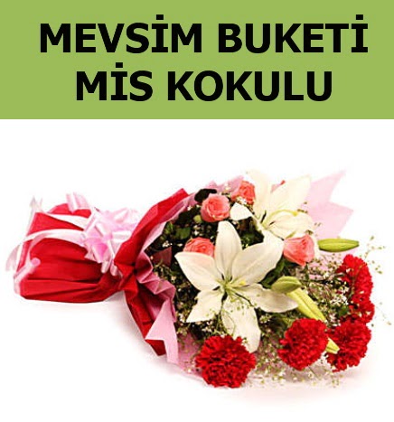 Kar���k mevsim buketi mis kokulu bahar Temelli Ankara hediye sevgilime hediye �i�ek 