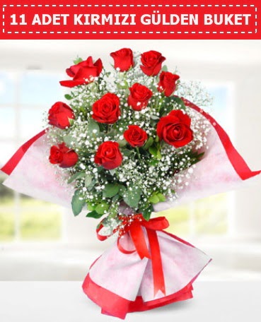 11 Adet K�rm�z� G�l Buketi Temelli ankara �i�ek�i telefonlar� yurti�i ve yurtd��� �i�ek sipari�i 