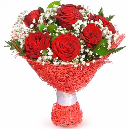 7 adet k�rm�z� g�l buketi Temelli ankara �i�ekleri g�venli kaliteli h�zl� �i�ek 